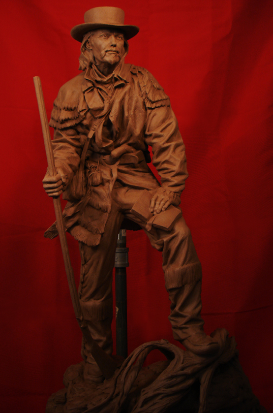 Jedediah Smith Clay Sculpture by #GregPolutanovich 